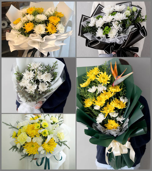 广东广州市增城区朱村街道山角村白事花束代送